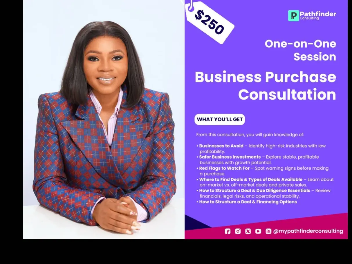 BUSINESS PURCHASE CONSULTATION (ONE-ON-ONE)